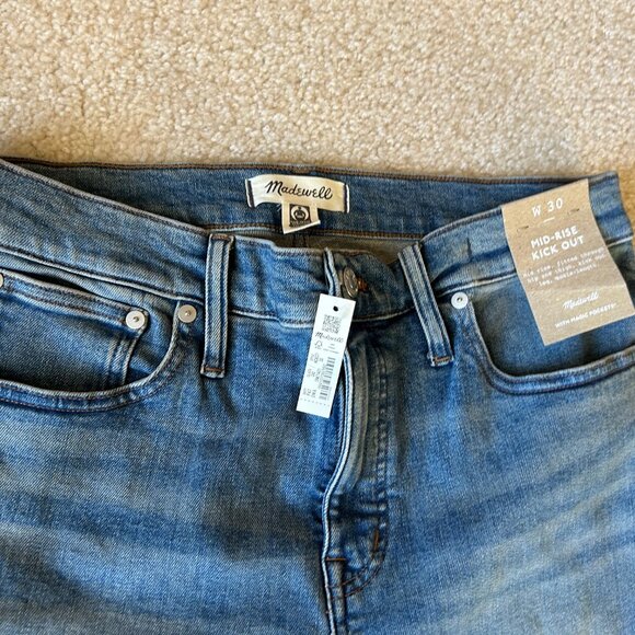 Madewell Kick Out Crop Jeans Oneida Wash - Picture 4 of 5